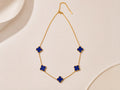 Collier Trèfle Bleu nuit