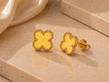 Boucles d'oreilles Trèfle Jaune
